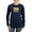 Navy, variant on CafePress - Modern Vintage Sunflower Long Sleeve T Shirt - Women's Long Sleeve Graphic Tee Casual Fit