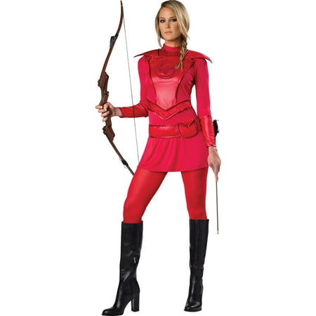 Red Warrior Huntress Women's Adult Halloween Costume
