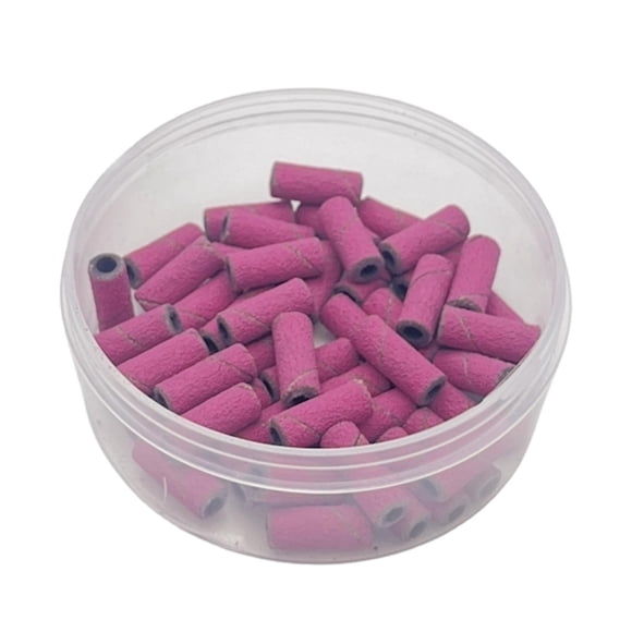 50 piezas Mini bandas de lijado de uñas accesorio pulidor de uñas duradero Rojo 240 Yuyangstore Bandas de lijado