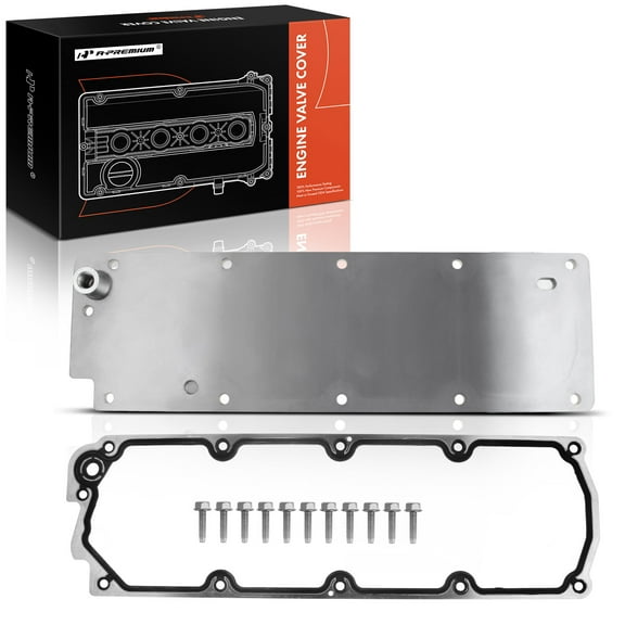 A-Premium LS Gen 4 Engine Valley Cover Kit with Gasket Compatible with GM LS2 LS3 LS7 Chevy GMC Silverado Sierra SUV 2007-2013 Replace # 12598832 12610141