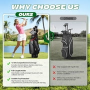 Teen Golf Club Set for Ages 13–16 – Complete Youth Golf Set with Driver, Hybrid