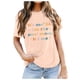 thumbnail image 1 of Camiseta clásica de algodón para mujer: top informal de manga corta y cuello redondo con frase inspiradora, 1 of 8