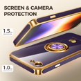 thumbnail image 4 of Funda Nonional para iPhone SE 8 7 con Soporte de Anillo y 2 Protectores de Pantalla, 4 of 5