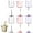 mix2, variant on ACDANC 6Pcs Cocktail Glasses 12 oz Transparent Luster Pink Plastic Cups Acrylic Margarita Glass for Gifting Night Events Mix4