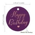 thumbnail image 6 of Inkdotpot Rose Gold Foil Paper Hang Tag Happy Birthday Favor Tag 50 Piece, 6 of 7