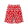 thumbnail image 4 of BaoFuBaoMei Button up Pajamas Women Shorts Set 2 Piece Heart Printed Pjs Sleepwear Short Sleeve Tops and Shorts Loungewear Cozy Soft Sleepwear, 4 of 7