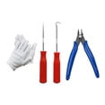 thumbnail image 1 of DYNWAVECA Ensemble d'Outils de Raquettes Outil à Main Portable Pratique à Utiliser Accessoire Multifonctionnel pour Badmintons Tennis Rouge, 1 of 10