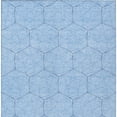 thumbnail image 5 of 5' X 8' Sky Blue And Black Geometric Washable Indoor Outdoor Area Rug, 5 of 5