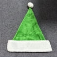 thumbnail image 6 of Christmas Santa Hat for Women Soft Plush Pom Pom Santa Hat Color: Green Size: One Size, 6 of 6