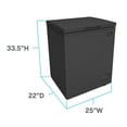Avanti Deep Garage Ready Chest Freezer, 5.0 cu. ft. Matte Black