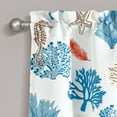 thumbnail image 3 of Lush Decor Coastal Reef Light Filtering Valance Blue/Coral 52 x 18, 3 of 5