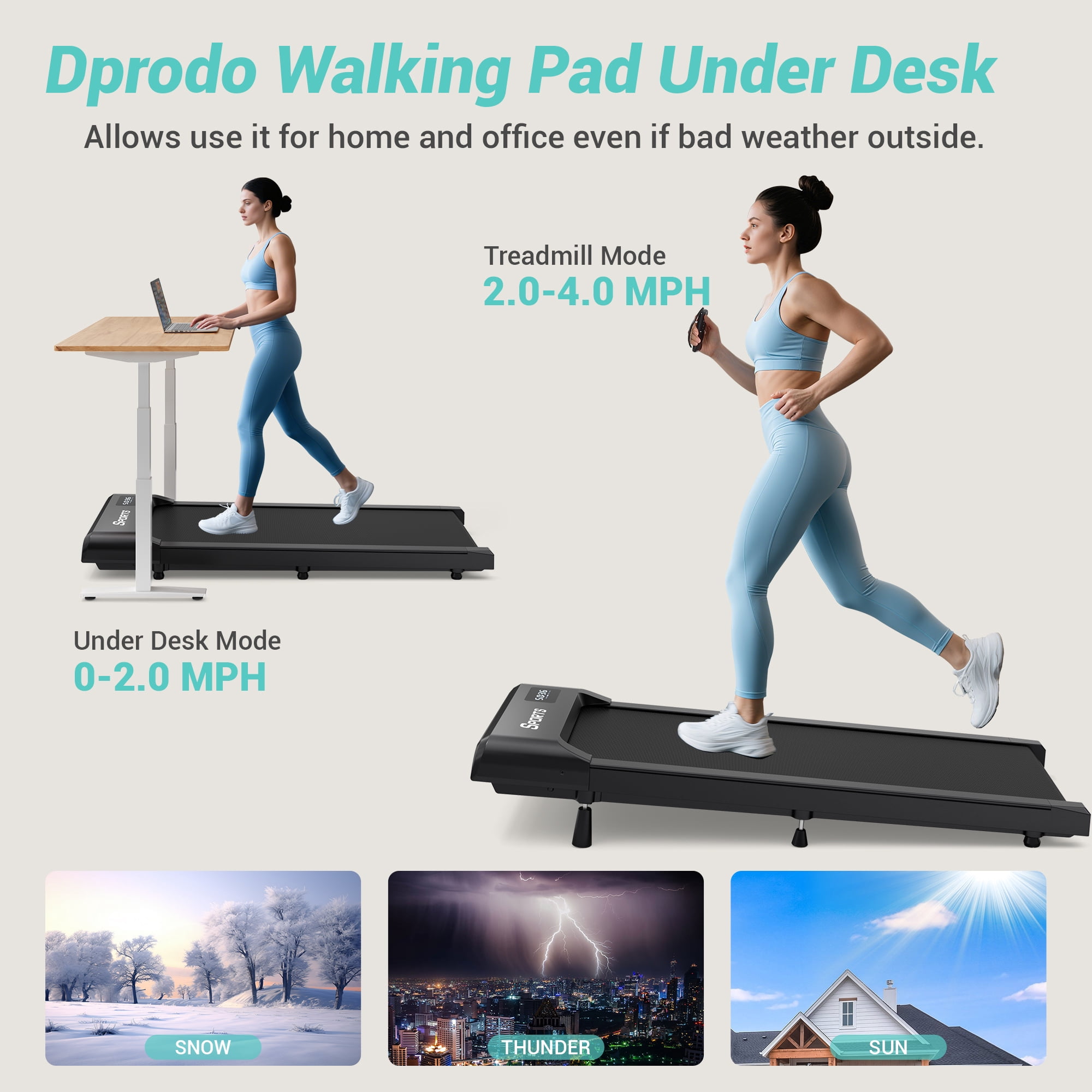 Dprodo Walking Pad with 10% Incline,Walking Pad Treadmill for Home Office,2.5 HP Under Desk Treadmill with LED Display & Remote,265 Lbs Capacity