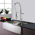 thumbnail image 2 of Kraus  Farmhouse Double Bowl Stainless Steel Kitchen Sink, KPF-1602 Commercial Pull Down Kitchen Faucet, Soap Dispenser, 2 of 5