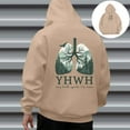 thumbnail image 2 of Jesus Hoodie Mens Lung Pattern Print Hooded Sweatshirt Long Sleeve Relaxed Fit Casual Streetwear Hoodie for Men, 2 of 9