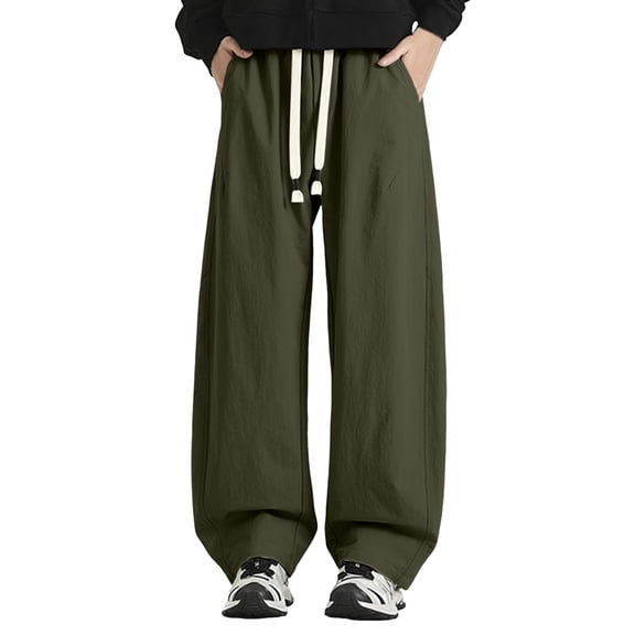 Men's Sweatpants Elastic Straight Leg Sweatpants Jogger Pants Men's Running Pants Men Casual Pants