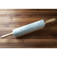 thumbnail image 5 of Fox Run Polished Marble Rolling Pin with Wooden Cradle, White, 10" Barrel, 5 of 8