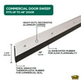thumbnail image 3 of M-D Building Products 69604 48 in. Silver Aluminum and Thermoplastic Rubber Commercial Screw-on Door Sweep, 3 of 9