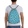 thumbnail image 2 of Drawstring Backpack - Flying Bees Splash Proof Small Drawstring Gym Bag for Women Men, Cinch Sports String Bag Backpack for Travel Swimming Beach, 2 of 8