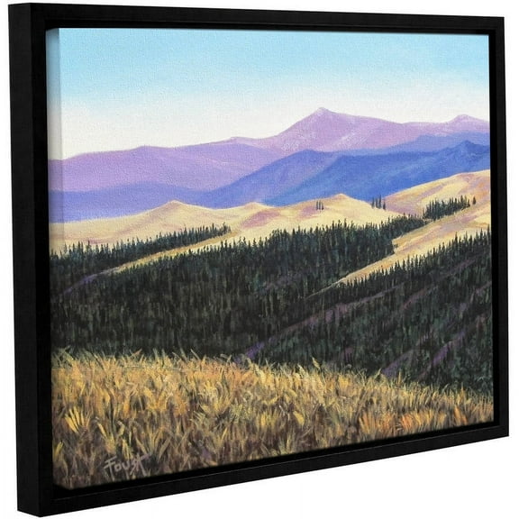 ArtWall Gene Foust "Waves of Grain" Gallery-Wrapped Floater-Framed Canvas