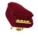 thumbnail image 5 of Caja creativa de franela para guardar anillos y aretes, con forma de piano, color rojo, 5 of 5