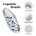 thumbnail image 5 of Wukai Hawaii Palms Print Women's Indoor Bedroom Slipper Slip On Shoes, Unisex House Shoes with Anti-Skid Sole for Men, Gift for Women Men-46/47, 5 of 7