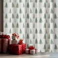 thumbnail image 2 of Touchbetter Christmas Sheer Curtains for Living Room and Bedroom, Xmas Tree Foil Print Curtains, Holiday Window Drapes Decorations, 52" W x 84" L, Set of 2 Curtain Panels, 2 of 6
