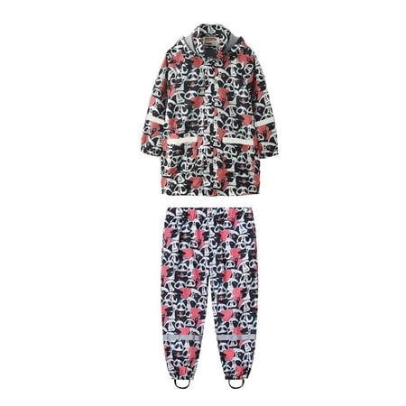 

Little Child Boys Clothes Printed Long Sleeved Hoodies Raincoat + Pants Outfits Set for Boy 7-8 Years