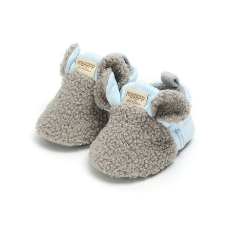 

Peyakidsaa Baby Boy Girl Infant Cute Lamb Slippers Prewalker Trainers Crawling Shoes