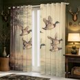 thumbnail image 2 of Manfei Green Billed Waterfowl Print Blackout Curtains Set of 2 (38x54 Each),Farmhouse Bird Living Room Curtains, 2 of 6