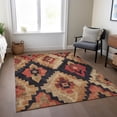 thumbnail image 6 of Addison Rugs Chantille Indoor/Outdoor Transitional Aztec Rust Machine Washable Rectangle Rug, 5' x 7'6", 6 of 8