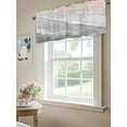 thumbnail image 6 of Curtain Valance for Windows,Boho Beach Waves Gray Gradient Kitchen Valances Rod Pocket Short Curtains,Summer Seaside Spray Window Treatment Panel for Bedroom Bathroom 54"x18", 6 of 7
