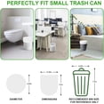 thumbnail image 2 of 1 Gallon Small Trash Bags - 3 Rolls 105 Count Clear White 1 Gallon Garbage Bag Strong, Leakage-Free Unscented Thick Plastic Wastebasket Liners for Bathroom, Office, Kitchen, 2 of 7