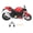 Red, variant on M Buder Premium 1:12 Scale Alloy Motorcycle Model Realistic Kids Moto Toy for Display Collection Red Edition Detailed Diecast Vehicle Gift Set 6.7 inches / 17.0 cm