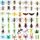 thumbnail image 3 of Set de figuras de insectos de plástico, 100 unidades, para niños mayores de 3 años, 3 of 8