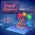 thumbnail image 1 of Tarjeta Musical 3D con Luz y Música – Tarjeta de Felicitación de Pastel Plegable, Regalos Originales y Divertidos para Mujer, Hombre, Amigos y Familiares, 1 of 4