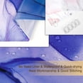 thumbnail image 5 of Marble Shower Curtain, Abstract Shower Curtains, Blue Ombre Shower Curtains Set with 12 Hooks, Decor Waterproof Bathroom Curtain, 72”x72”, 5 of 6