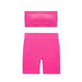 thumbnail image 1 of Conjunto de dos piezas de moda para mujer, cuello redondo, sin mangas, pantalones cortos y blusa lisa., 1 of 1