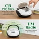 thumbnail image 4 of Tyler Reproductor de CD portátil Boombox con radio FM, Bluetooth y puerto USB | Sonido estéreo claro | Compatible con CD-R/RW y CD MP3 | Entrada auxiliar de 3,5 mm y conector para auriculares | TAU107, 4 of 5