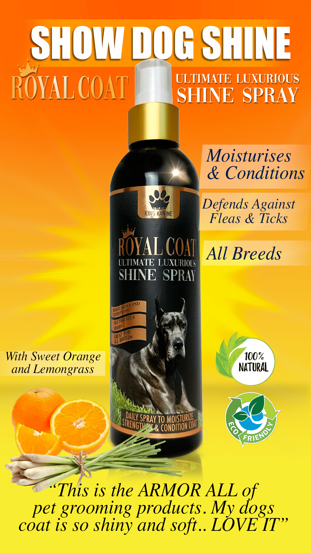 Royal Coat Ultimate Luxurious SHINE SPRAY for Dogs