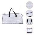 thumbnail image 3 of Unique Bargains Clothes Storage Moving Bags for Closet Organizers Clear 29x13x14.5in, 3 of 7