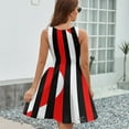 thumbnail image 6 of Black White And Red All Over! Sundress Sleeveless Dress Summer Women Clothes Dress for Women Dresses, 6 of 7