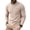 Khaki#002, variant on UDAUDU Men's Henley Shirts Long Sleeve Casual Basic Waffle Fall Winter Pullover Lightweight T-Shirt with Pocket Khaki S