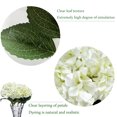 thumbnail image 3 of 3pcs Fake Flowers Artificial Silk Hydrangea Flowers Bouquets Faux Hydrangea Stems for Home Table Centerpieces Wedding Party Decoration, 3 of 7