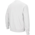 thumbnail image 2 of Men's Colosseum White Louisville Cardinals Arch & Logo Crew Neck Sweatshirt, 2 of 4