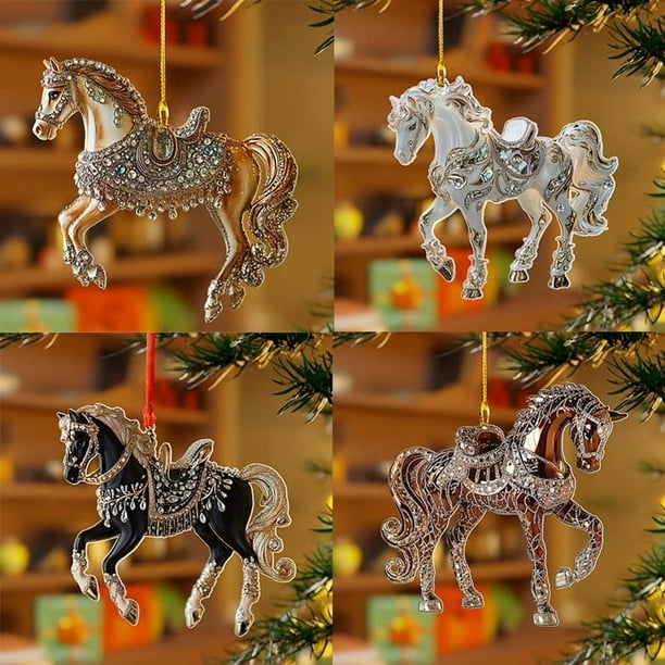 mfyjkho Adorno navideño con luces brillantes para árbol de Navidad, 8 cm, 1 unidad