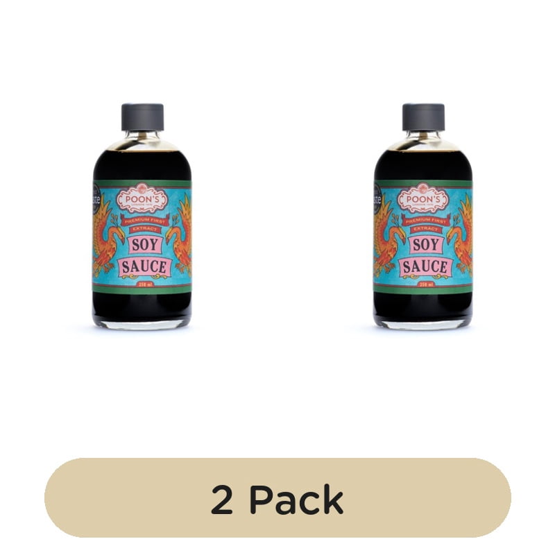 Poon's London Premium First Extract Soy Sauce 250ml, British Import (Pack of 2)