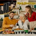 thumbnail image 4 of chalian 300 Pack 2oz Plastic Shot Glasses - Disposable Shot Glasses Mini Shot Cups for Wedding, Holiday, Party, 2 oz Shot Cups for Beer, Vodka, Whiskey, Tequila, Snacks (Black), 4 of 14