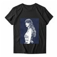 thumbnail image 2 of TayIor Sw1ft Chemises, Tyler Sw1ft Merch, Tyler Sw1ft, Mode Décontractée Imprimée Col Rond Manches Courtes Chemises Blouse Femme Graphique Amateur de Musique TKFASHION Bleu G, 2 of 7
