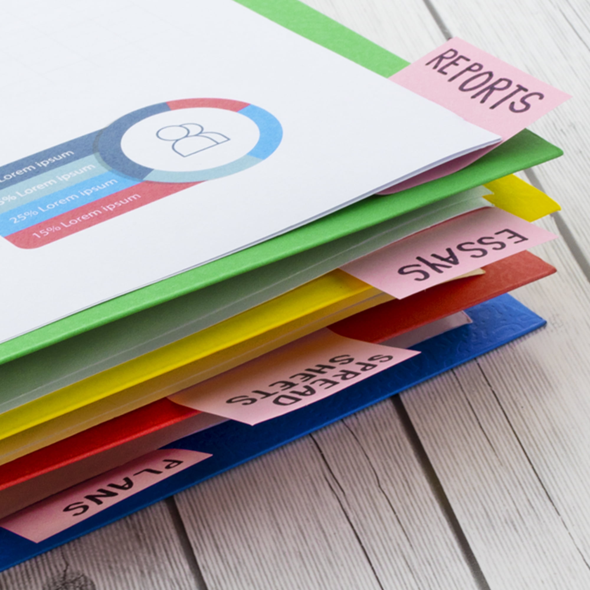 BAZIC 8 Pockets Folder Portfolios, Letter Size Paper Folders, 12-Pack
