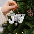 thumbnail image 5 of JOY Letter Christmas Ornaments, Glitter Bell Hanging Decorations, Xmas Tree Pendant for Holiday Home Party Decor, 5 of 7